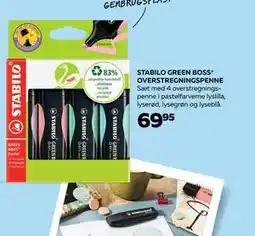 Bog & idé STABILO GREEN BOSS OVERSTREGNINGSPENNE, DKK 69.95 tilbud