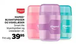 Bog & idé MAPED BLYANTSPIDSER OG VISKELÆDER, DKK 39.95 tilbud