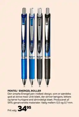 Bog & idé PENTEL ENERGEL ROLLER, DKK 34.95 tilbud