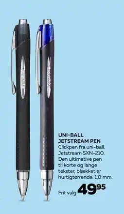 Bog & idé UNI-BALL JETSTREAM PEN, DKK 49.95 tilbud