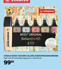 STABILO BOSS NATURE COLORS OVERSTREGNINGSPENNE, DKK 99.95