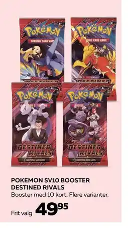 Bog & idé POKEMON SV10 BOOSTER DESTINED RIVALS, DKK 49.95 tilbud