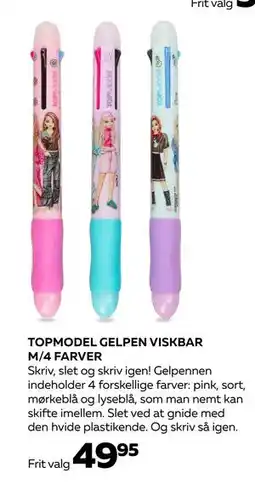 Bog & idé TOPMODEL GELPEN VISKBAR M/4 FARVER, DKK 49.95 tilbud
