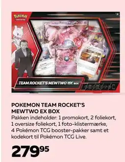 Bog & idé POKEMON TEAM ROCKET’S MEWTWO EX BOX, DKK 279.95 tilbud