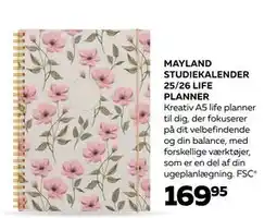 MAYLAND STUDIEKALENDER 25/26 LIFE PLANNER, DKK 169.95