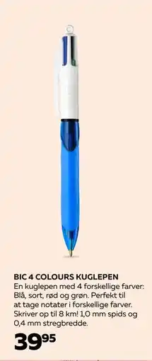 Bog & idé BIC 4 COLOURS KUGLEPEN, DKK 39.95 tilbud