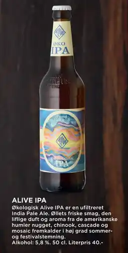 MENY ALIVE IPA, DKK 100 tilbud