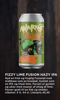 MENY FIZZY LIME FUSION HAZY IPA, DKK 100 tilbud