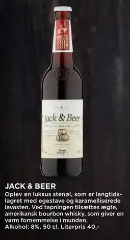 MENY JACK & BEER, DKK 100 tilbud