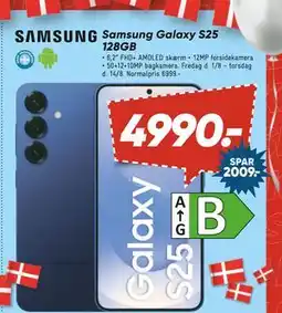 Bilka Samsung Galaxy S25 128GB, DKK 4990 tilbud