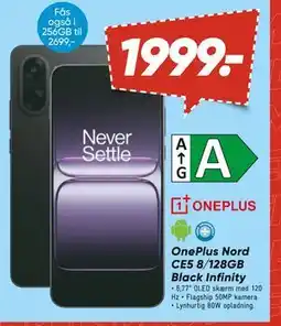 Bilka OnePlus Nord CE5 8/128GB Black Infinity tilbud