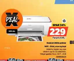 Power DeskJet 2823e printer WiFi - Print, scan og kopi tilbud