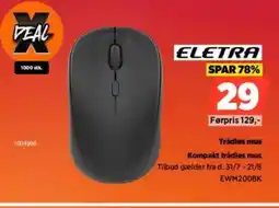 Power ELETRA Trådles mus Kompakt trádles mus tilbud