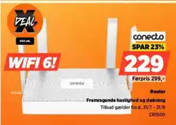 Power CONECTO Router tilbud