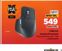Power LOGITECH Tradies mus tilbud