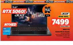 Power ACER Nitro V 15 Hurtig 165 Hz skærm tilbud