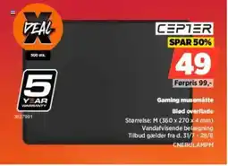 Power CEPTER Gaming musematte tilbud