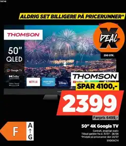 Power THOMSON 50" 4K Google TV tilbud