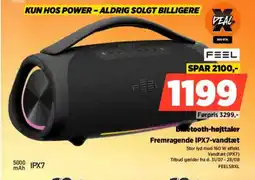 Power FEEL Buetooth-højttaler Fremragende IPX7-vandtæt tilbud