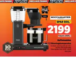 Power Kaffemaskine 92-96 °C filtreringstemperatur tilbud