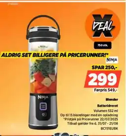 Power NINJA Blender Batteridrevet tilbud