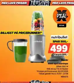 Power NUTRIBULLET Blend også isterninger tilbud