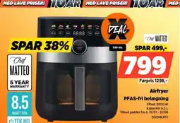 Power Airfryer PFAS-fri belægning tilbud