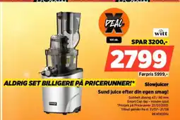 Power Slowjuicer Sund juice efter din egen smag! tilbud