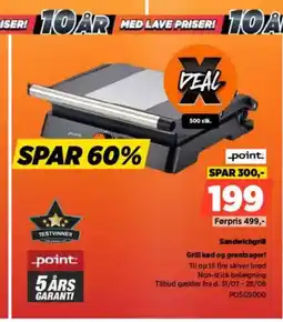 Power Sandwichgrill Grill kød og grøntsager! tilbud