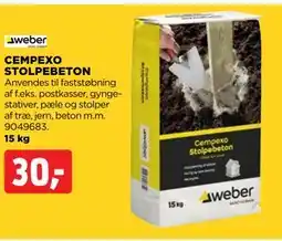 jem & fix CEMPEXO STOLPEBETON, DKK 30 tilbud