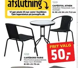 jem & fix CAFÉSTOL ATHEN, DKK 50 tilbud