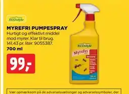 jem & fix MYREFRI PUMPESPRAY, DKK 99 tilbud
