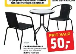 jem & fix CAFÉBORD PARIS, DKK 50 tilbud