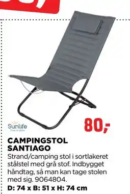jem & fix CAMPINGSTOL SANTIAGO, DKK 80 tilbud