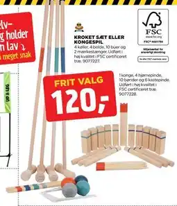 jem & fix KROKET SÆT ELLER KONGESPIL, DKK 120 tilbud