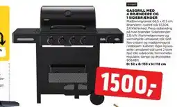jem & fix GASGRILL MED 4 BRÆNDERE OG 1 SIDEBRÆNDER, DKK 1500 tilbud