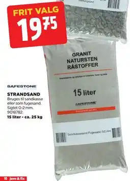 jem & fix STRANDSAND, DKK 19.75 tilbud