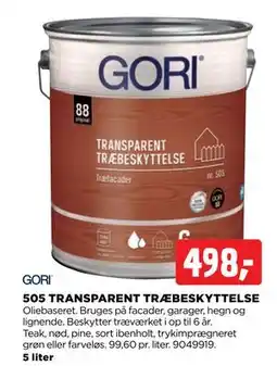 jem & fix 505 TRANSPARENT TRÆBESKYTTELSE, DKK 498 tilbud