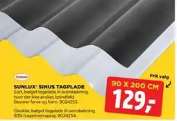 jem & fix SUNLUX SINUS TAGPLADE, DKK 129 tilbud
