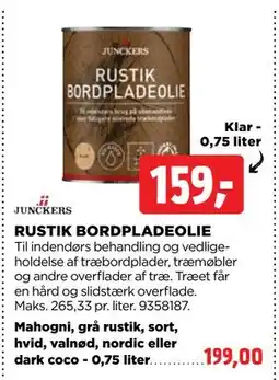 jem & fix RUSTIK BORDPLADEOLIE tilbud