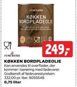 jem & fix KØKKEN BORDPLADEOLIE, DKK 249 tilbud