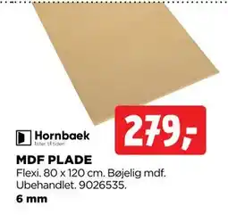 jem & fix MDF PLADE, DKK 279 tilbud