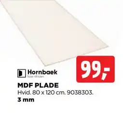 jem & fix MDF PLADE, DKK 99 tilbud