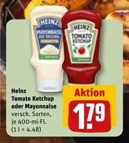 REWE DE HEINZ Tomato ketchup oder mayonnaise tilbud