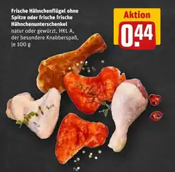 REWE DE Frische hähnchenflügel ohne spitze oder frische frische hähnchenunterschenkel tilbud