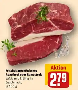 REWE DE Frisches argentinisches roastbeef oder rumpsteak tilbud