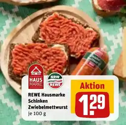 REWE DE Rewe hausmarke schinken zwiebelmettwurst tilbud
