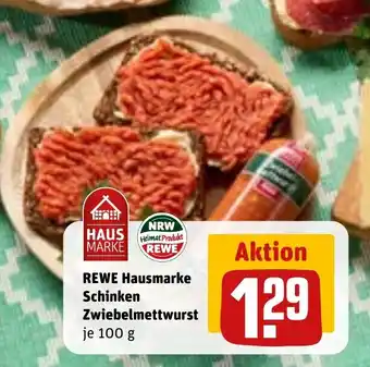 REWE DE Rewe hausmarke schinken zwiebelmettwurst tilbud