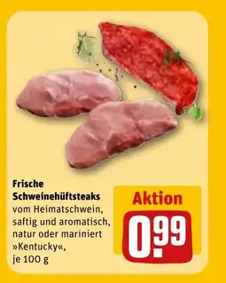 REWE DE Frische schweinehüftsteaks tilbud