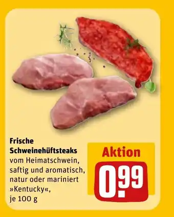 REWE DE Frische schweinehüftsteaks tilbud
